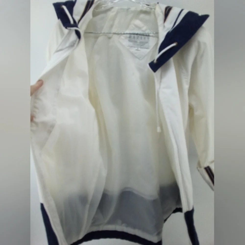 Nautical White and Navy Women's Jacket - Picture 8 of 14